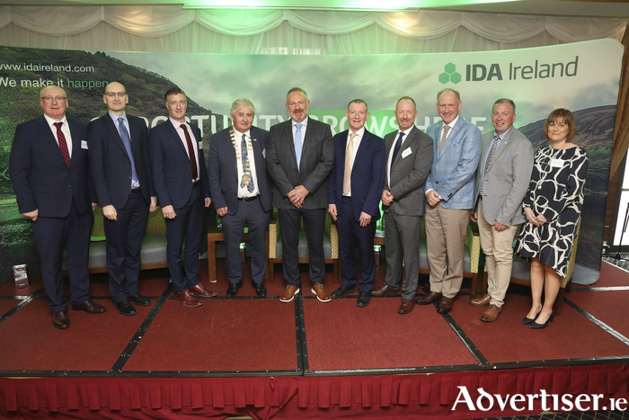 Representatives of Galway County Council, Dexcom and IDA Ireland pictured at the announcement of 1,000 new jobs for Athenry. Photo: Aengus McMahon.