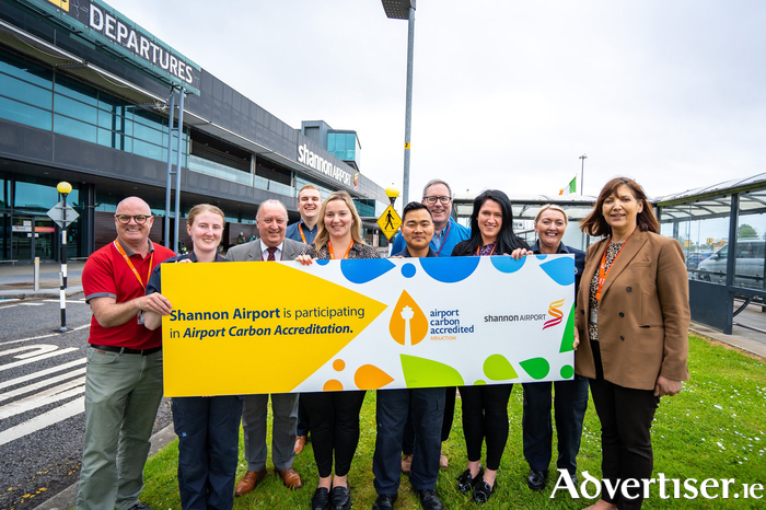The team at Shannon Airport celebrating the accreditation.