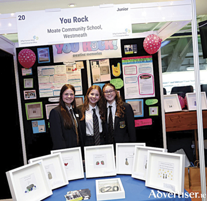 In the Junior category, the students who represented Westmeath at the National Finals were Niamh Noone, Doireann Keena and Lucy Keane from ‘You Rock’ at Moate Community School.
