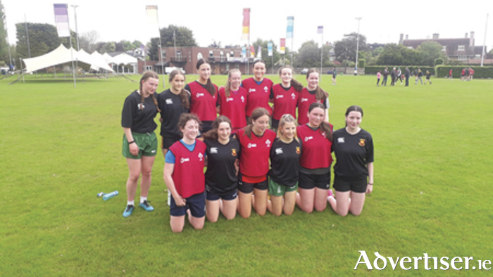 Pictured are the Buccaneers girls team who recently competed in the touch rugby league in Dublin