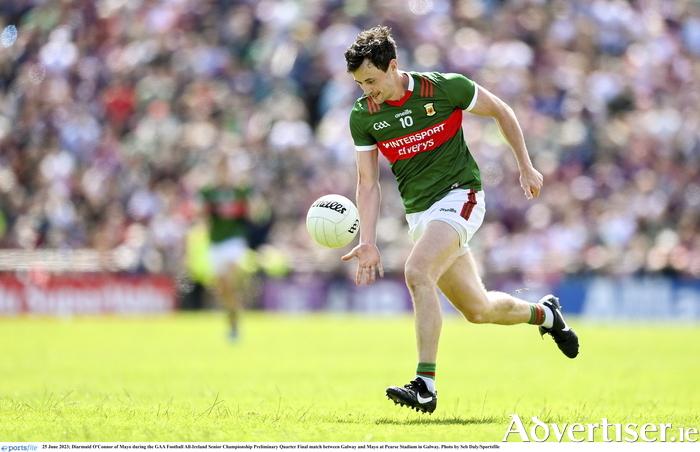 The running man: Diarmuid O'Connor was in impressive form for Mayo last week. Photo: Sportsfile 