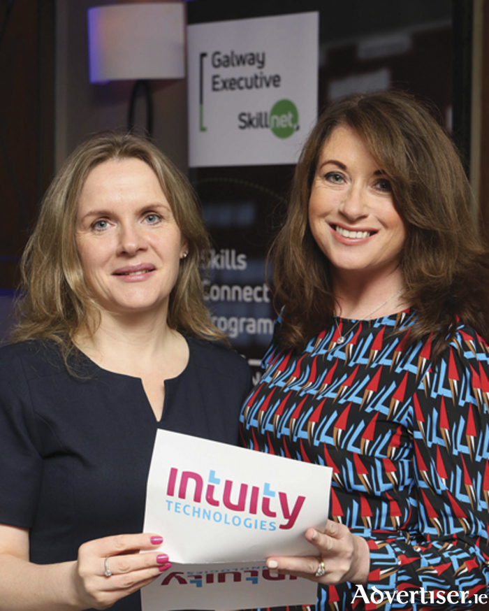 Sharon West and Orla Kelly, Permanent TSB, at the WOW Roscommon Business Summit hosted by Galway Executive Skillnet in conjunction with Intuity Technologies at The Athlone Springs Hotel.  Photograph by Mike Shaughnessy.
