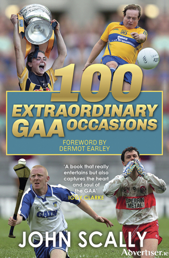 Renowned Saint Brigid’s GAA club and Roscommon goalkeeper Shane Curran feature prominently in Curraghboy native John Scally’s new book ‘100 Extraordinary GAA Occasions’.
