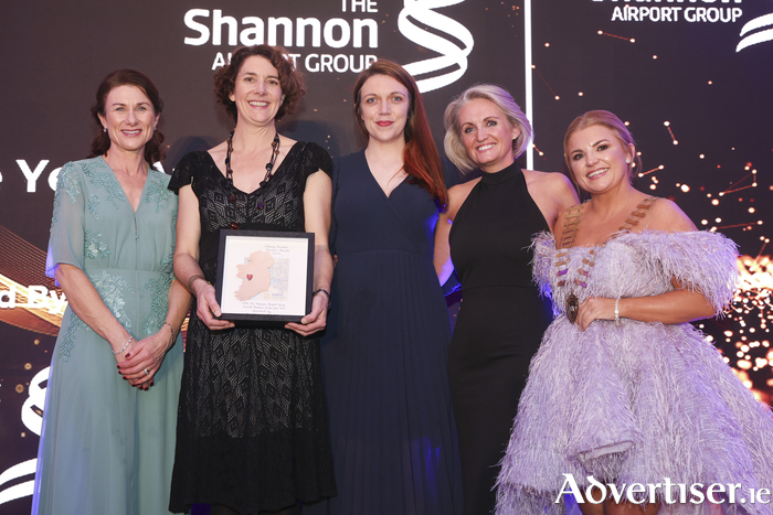 The Baboro team receiving their deserved award at the Galway Chamber Business Awards of 2023 in the Galway Bay Hotel. Photo Martina Regan