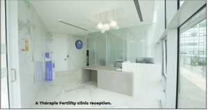 A Th&eacute;rapie Fertility clinic reception. 