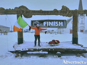 Gavan Hennigan of Galway finished first place in the gruelling 1,000 mile Alaskan Iditarod Trail Foot Race.