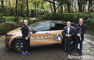 Nissan has become the Official Vehicle Partner of Tennis Ireland, and the title sponsor of the Nissan TI Junior Kids Programme and Nissan TI Junior Kids Tour. Pictured at the announcement are (from left to right) Mareze Joubert, Programme Co-Ordinator, Seamus Morgan, Managing Director, Nissan Ireland, and Kevin Quinn, CEO Tennis Ireland.