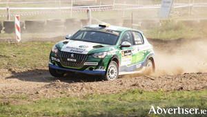 Aoife Raftery in action at the European Rally Championship in Hungary.