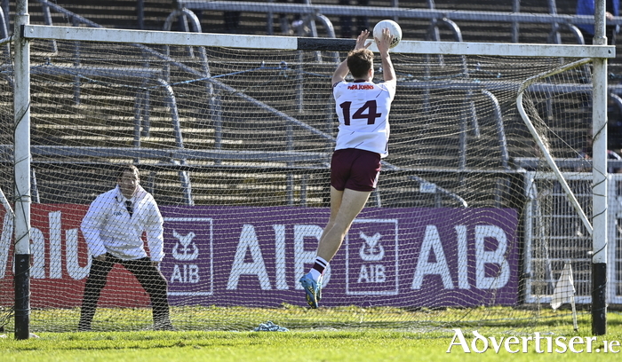Galway's Robert Finnerty scores the winning goal in the final minutes against Sligo. Galway will now face Mayo in two weeks' time at the Connacht final.