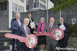 Pictured following the adoption of the Vacant Homes Action Plan 2024-2029 (From left to right): Cllr. Joe Byrne, Chair of Housing SPC, Cllr. Liam Carroll, Cathaoirleach, Michelle Connellan, Vacant Homes Officer, Carmel Kilcoyne, Senior Executive Officer, Liam Conneally, Chief Executive, Michael Owens, Director of Services. Photo Galway County Council.Pictured following the adoption of the Vacant Homes Action Plan 2024-2029 (From left to right): Cllr Joe Byrne, Chair of Housing SPC, Cllr Liam Carroll, Cathaoirleach, Michelle Connellan, Vacant Homes Officer, Carmel Kilcoyne, Senior Executive Officer, Liam Conneally, Chief Executive, Michael Owens, Director of Services. Photo Galway County Council.