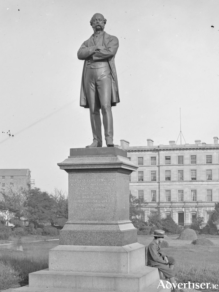  Cancelled: Lord Dunkellin's statue by John Henry Foley in Eyre Square. (Photo: Courtesy NLI) 