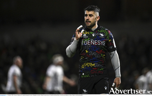 Tiernan O&#039;Halloran during the Connacht&#039;s Investec Champions Cup match against Bristol Bears in Galway in January. 
(Photo: Seb Daly/Sportsfile)
