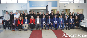 Pictured are team members at Michael Moore Volkswagen Athlone who are this week celebrating their Volkswagen &lsquo;Retailer of the Year&rsquo; 2023 accolade