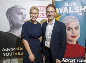 Maria Walsh MEP launched her European Parliament election campaign on Monday with the assistance and endorsement from Fine Gael Deputy Alan Dillon, Minister of State. Photo: Andrew Downes, Xposure