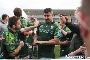 Tiernan O&rsquo;Halloran of Connacht after the United Rugby Championship match between Connacht and DHL Stormers at The Sportsground in Galway. Photo by Michael P Ryan/Sportsfile