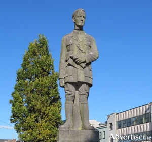 Liam Mellows statue at Eyre Square