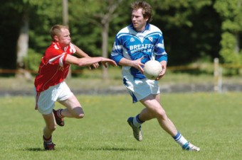 Last second hero:  Breaffy's Colum Lyons scored a last second point to snatch a draw for his side and send them into the quarter-finals  of the senior championship. Photo:  Keith Heneghan/Phocus