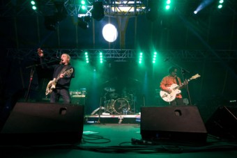 The Sawdoctors in action last Sunday night — Pic: Sean McCormack