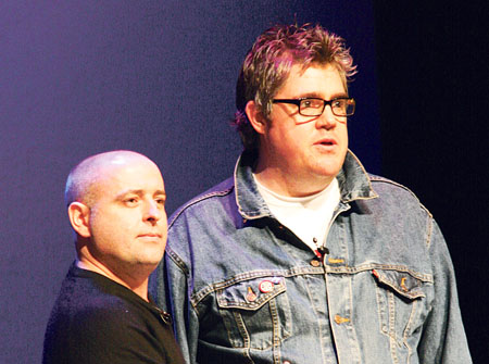 Ian Coppinger and Phill Jupitus.