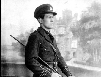 Seán in the Oglaigh na h-Eireann uniform