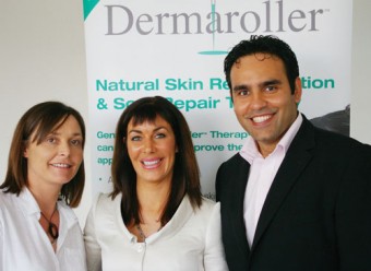 Roisin Wood, commercial director, AesthetiCare and Dermaroller; Jeanette Haynes, BNSc, RGN, clinical director Body Benefits; and Dr Sach Mohan, cosmetic physician and chief clinical advisor AesthetiCare and Dermaroller, at a recent Dermaroller workshop in London.
