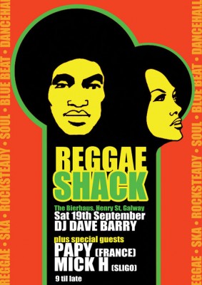 Reggae, Ska, Rocksteady, Dancehall, Roots etc. in The Bierhaus, Saturday, September 19. DJs Dave Barry, Mick H & Papy.