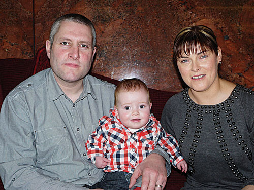 Richard and Fiona Burke and their miracle baby Jake. Photo: Janet Heath Hardiman