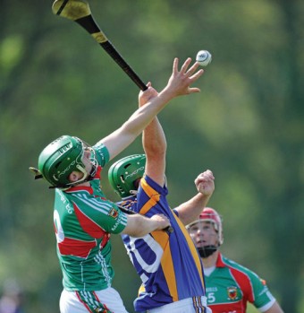 Reaching for glory: Sean Markham rises for the ball against Wicklow last week. Mayo have to beat Down this week or they will be out of the championship on Saturday. Photo: Sportsfile