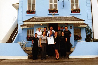 Celebrating national recognition - some of the team from O’Grady’s on the Pier Restaurant in Barna which received the ‘Best Restaurant in Connacht’ award.