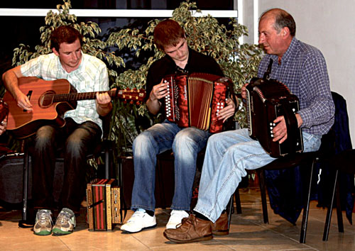 Craobh Chlann Lir, the Erris Branch of Comhaltas Ceoltóirí Éireann - Cillian Ó Mongain, Liam McGonigle & Joe Carey.