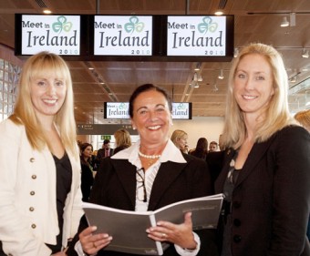 Pictured at the National Convention Centre launch and workshop were Eilish Wall, The g Hotel, Galway; Paula Carroll, Ashford Castle, County Mayo; and Suzanne Meade, Meyrick Hotel, Galway.