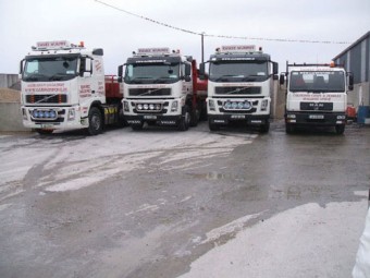 The Galway Stone fleet — ready to deliver your stone requirements to your door.