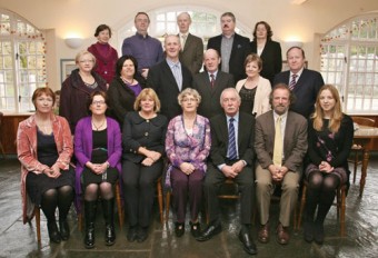 Graduates (front row l-r)  Zena Hoctor, Margurita Donoghue, Fidelma Creaven, Mary Coen, Peter Dolan, Mark Green, Helen Fahy. (second row l-r) Helen Tully, Anne Tierney, Ray Gately, John O'Dea, Bernadette O'Grady, Paddy O'Grady. 
(back row l-r) Mary Duffy, Eamon Fitzgerald, Michael John Burke, Fionan O'Higgins, Patricia Johnston at the conferring ceremony for the NUI Maynooth
Certificate in local history at the Visitor Centre, Coole Park on Saturday. Photo:-Mike Shaughnessy