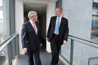 Cllr Nolan pictured with party leader Eamon Gilmore.