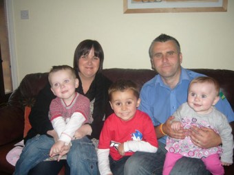Siobhan and her husband, Noel Carroll with their children Noah, Eimhin, Sophie.