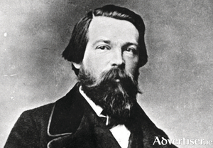 Friedrich-Engels in 1860, four years after his journey to Galway and Ireland.