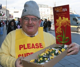 Popular Daffodil Day volunteer Brendan Coffey.