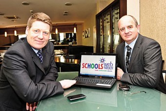 Paddy Tamplin and Jeremy Pagden who set up Schools Websites providing specialist website and content management systems for schools nationwide. Photo: Boyd Challenger