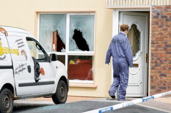 The scene of the shooting in Athenry. Pic: Hany Marzouk