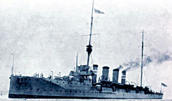 The HMS Gloucester, whose guns opened fire on the Galway coastline and further inland creating panic.