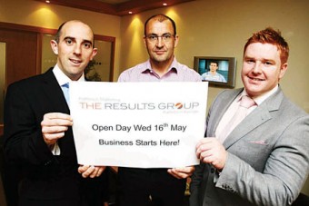 Alan Daly, Patrick Brennan and Stephen Higgins from The Results Group.