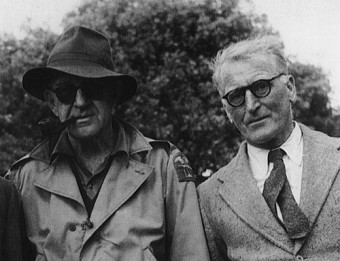 Two Irish rebels - John Ford and Ernie O’Malley on the set of 
The Quiet Man in Cong 1952.