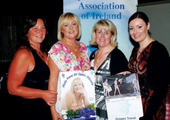 Pictured at the launch of ‘Nude Poses For Cystic Fibrosis’, which took place in the Brogue Bar, Tuam, were three calendar models, Norma O’Rourke, Caroline Heffernan, and Virginia Bartley with one of the calendar's photographers, Jacinta Fahy