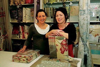Noreen and Marie Mullins of The Fabric Store, Terryland. Photo: Mike Shaughnessy.

