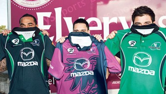 Connacht players launch their new jerseys at Elvery&rsquo;s Sports on Saturday when supporters are invited to meet the team.