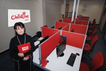 Carmen Taheny, a corporate fundraising executive with Childline pictured at the new unit.