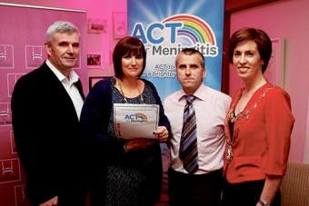 Pictured at the launch of ACT are Padraig O Ceidigh, Siobhan and Noel Carroll, and Mayor of Galway Hildegarde Naughton.