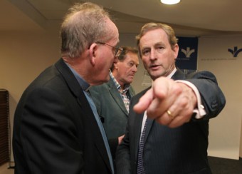 Your country needs you — An Taoiseach Enda Kenny pictured at the opening of the expansion of the Bon Secours Hospital in Galway.
Photograph by Aengus McMahon