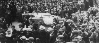 A city mourns: Part of the joint funerals of Seán Mulvoy and Seamus Quirke.