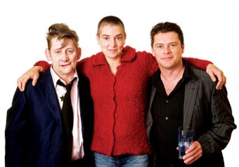 Shane McGowan, Sinead O&rsquo;Connor, and Olaf Tyaransen. Photo: Mick Quinn